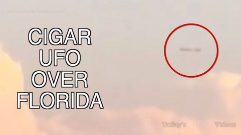 Cigar UFO Captured Over Petersburg, Florida